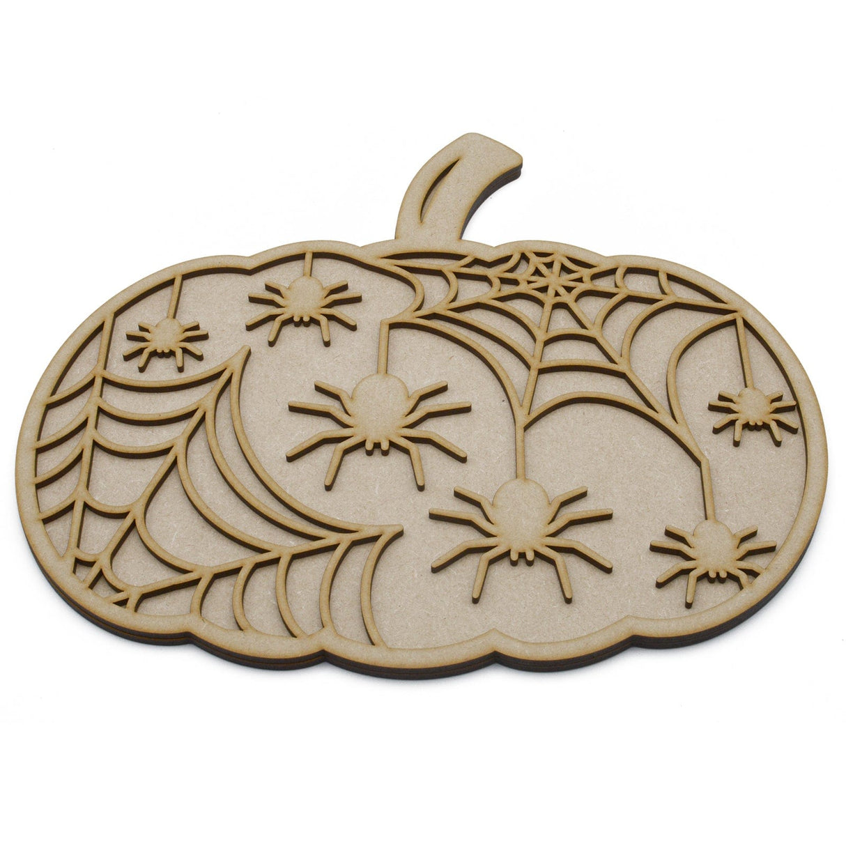 Halloween Pumpkin Spiders and Webs 3D Layered Sign - LaserworksUK