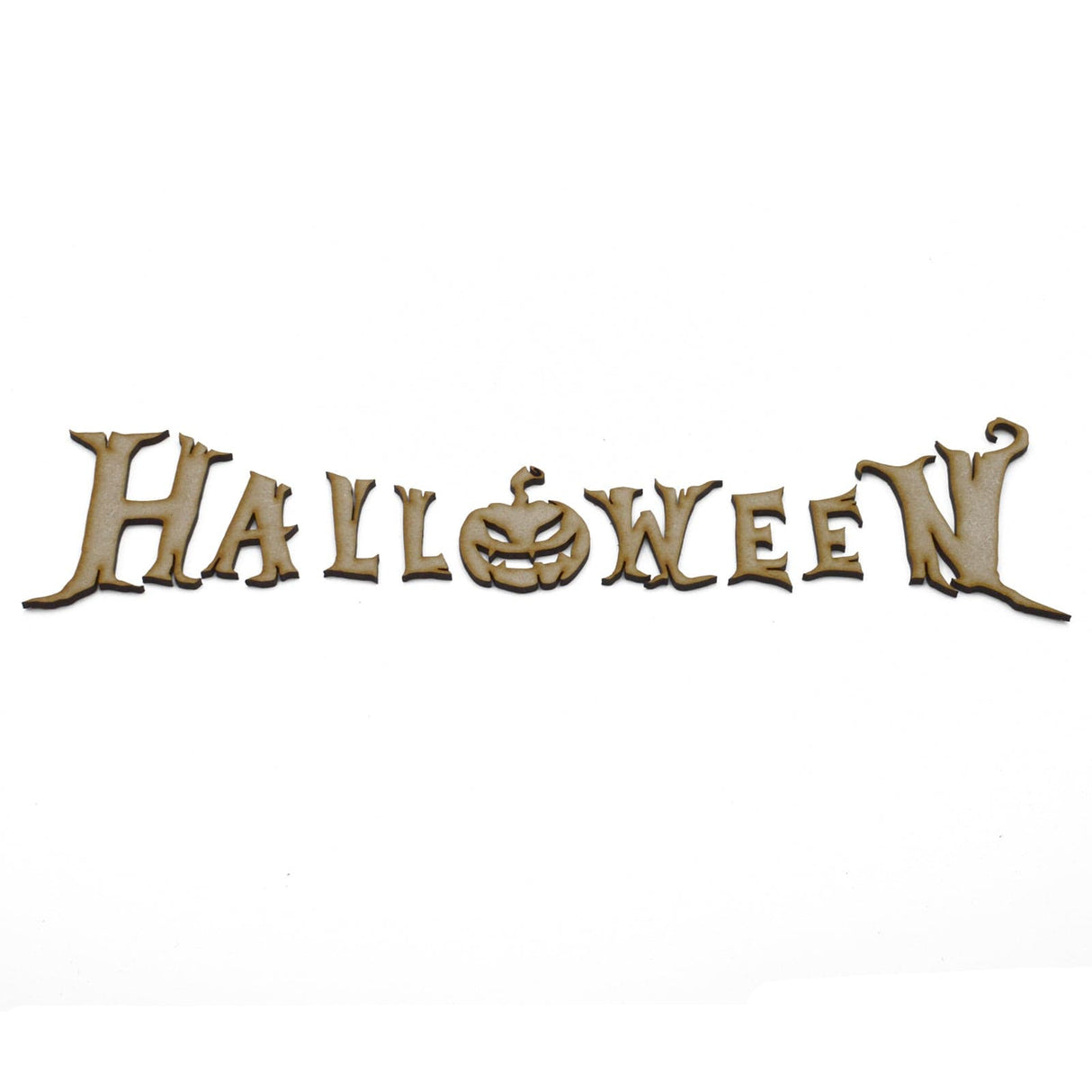 Halloween Scary Pumpkin - Wooden 3D Layered Door Hanger - LaserworksUK
