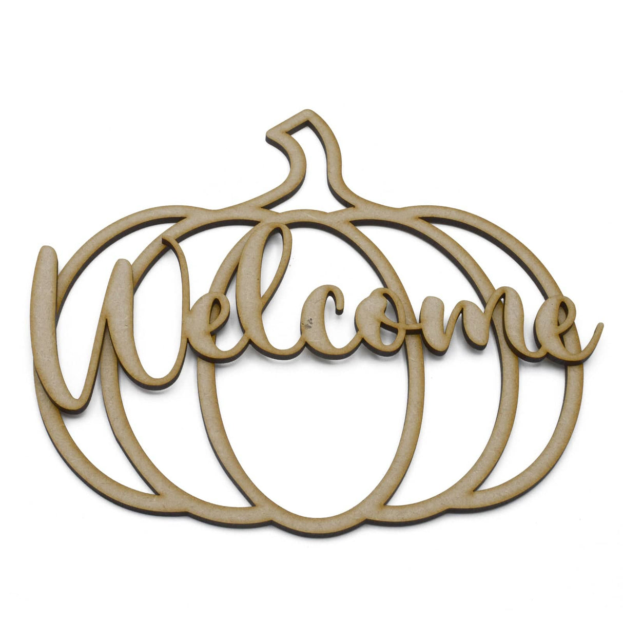 Halloween Welcome Pumpkin Sign - LaserworksUK