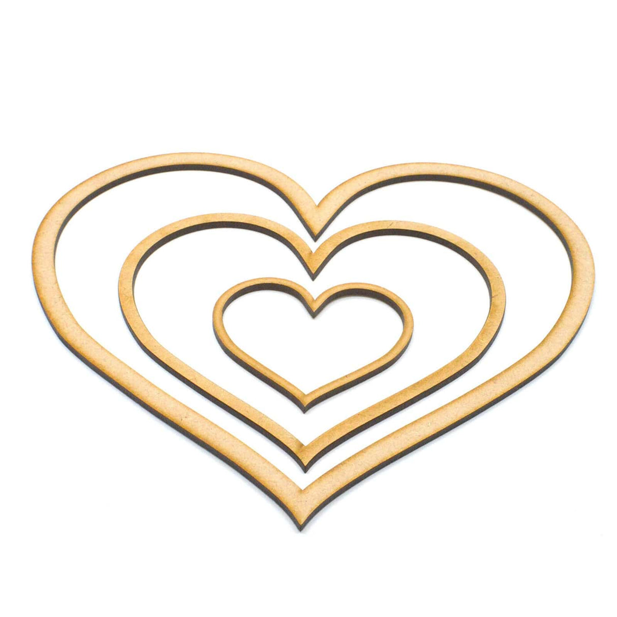 Heart Outline Shapes | Craft Hearts - LaserworksUK