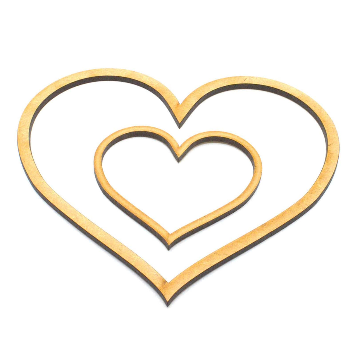 Heart Outline Shapes | Craft Hearts - LaserworksUK