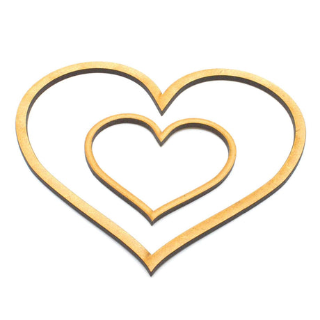 Heart Outline Shapes | Craft Hearts - LaserworksUK
