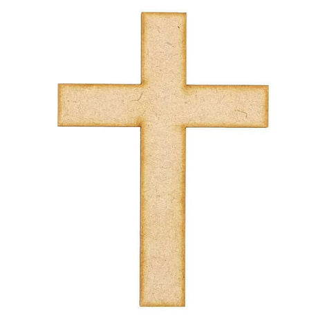 Holy Cross Jesus Religious Easter MDF Crucifix Craft Shape - LaserworksUK