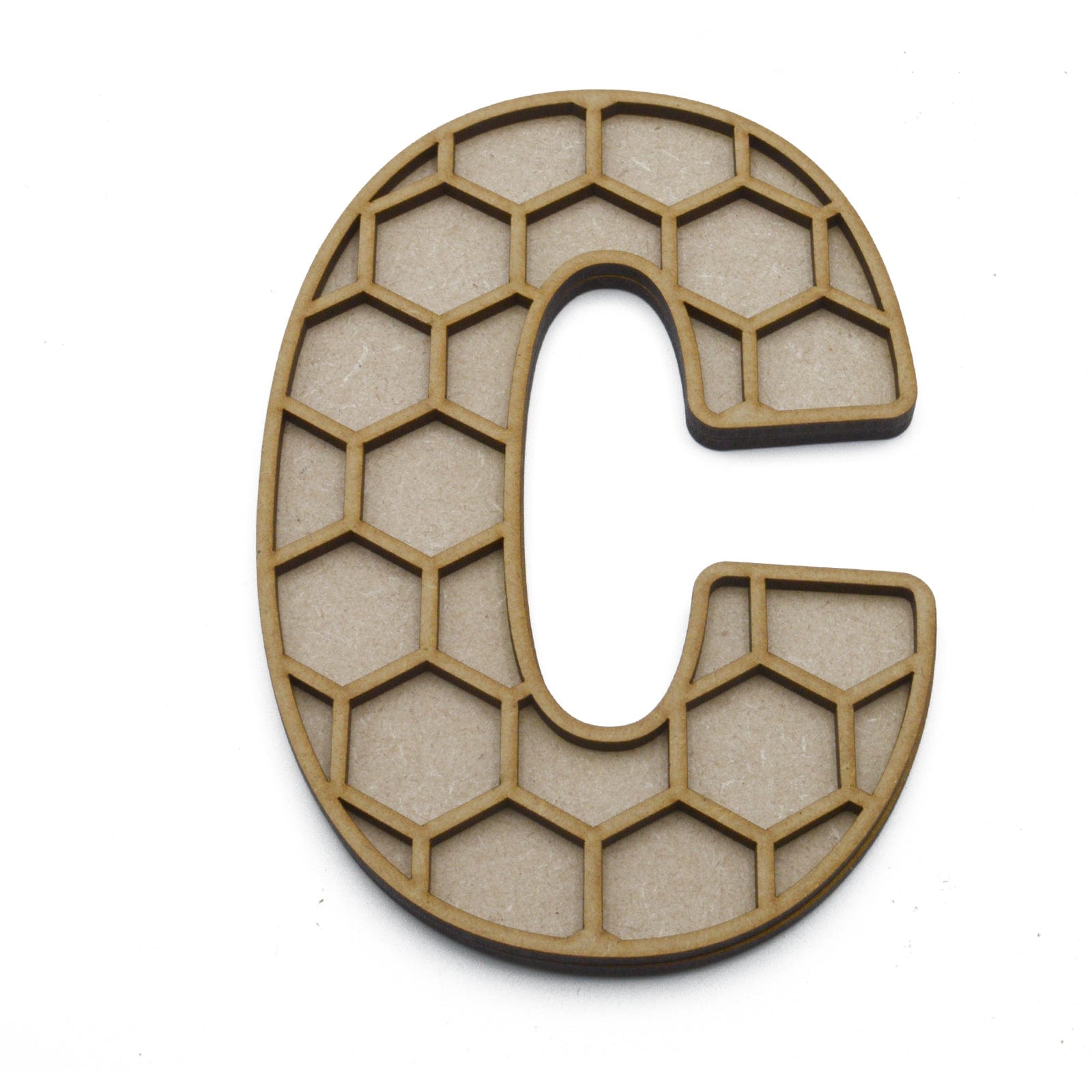 Honeycomb Bee Alphabet Layered Letters 1x FREE Bee Per Letter - LaserworksUK