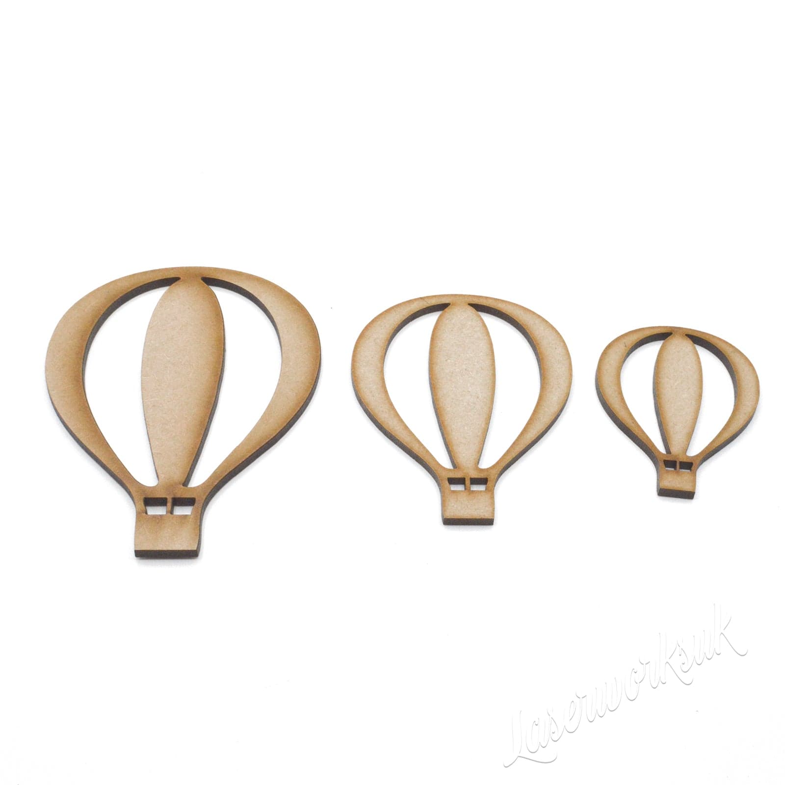 Hot Air Balloon - Wooden Craft Shapes - LaserworksUK
