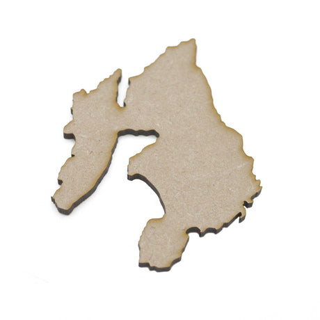 Isle of Islay Craft Map - Scottish Island Outline - LaserworksUK