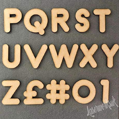 Large Craft Letters & Numbers - LaserworksUK