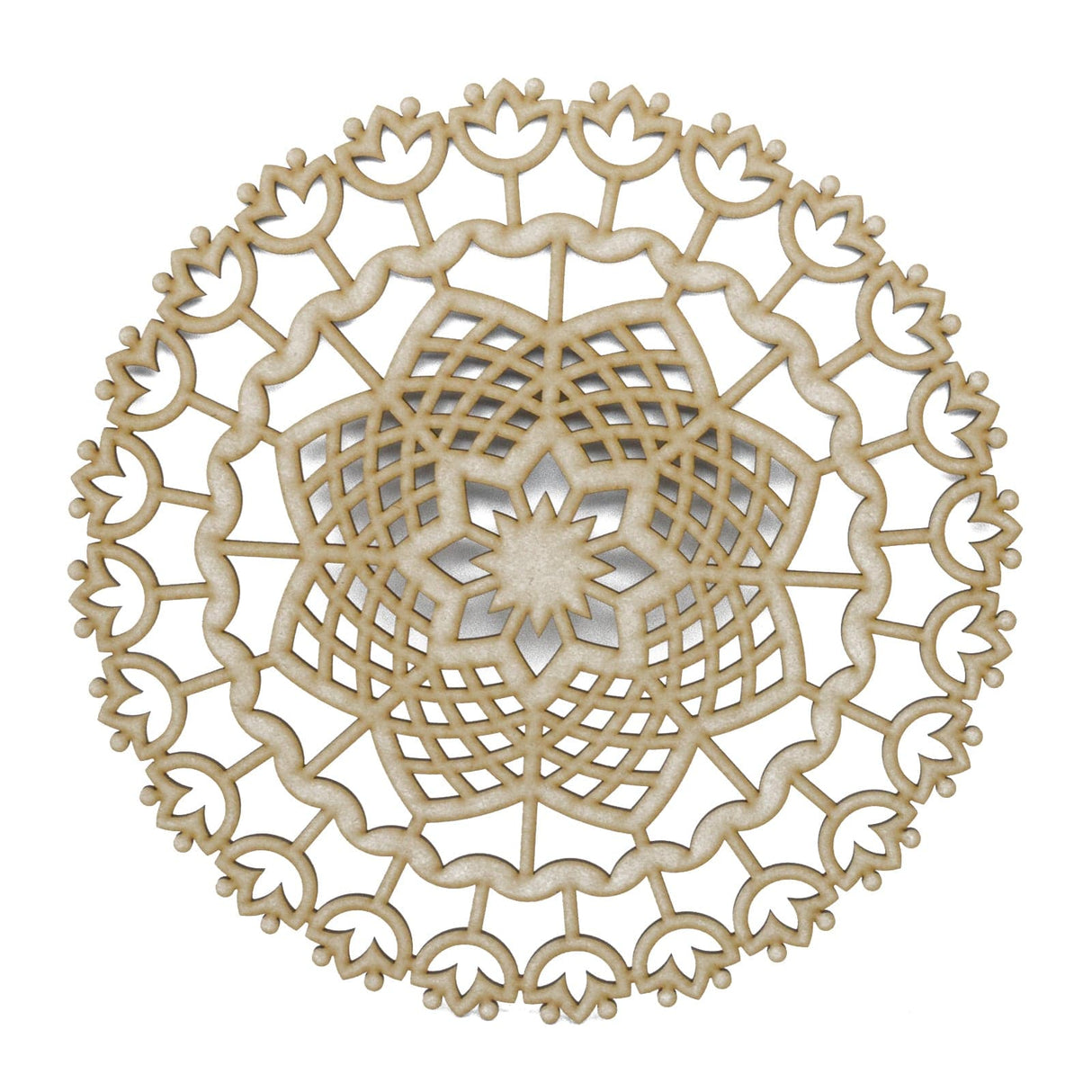 Layered Mandala - Laser Cut Lotus Mandala Wall Decor - LaserworksUK