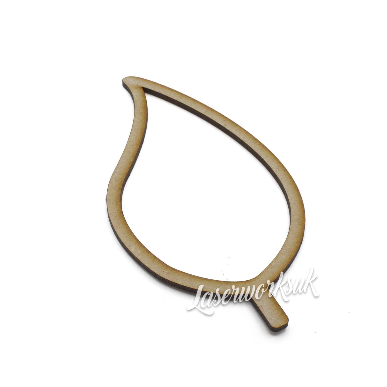 Leaf Outline Craft Shapes - Macrame - LaserworksUK