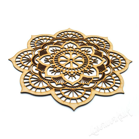 Lotus Mandala, Laser Cut Lotus Mandala Wall Decor - LaserworksUK