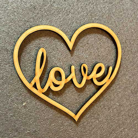 Love Heart - Wedding Table Scatter - LaserworksUK