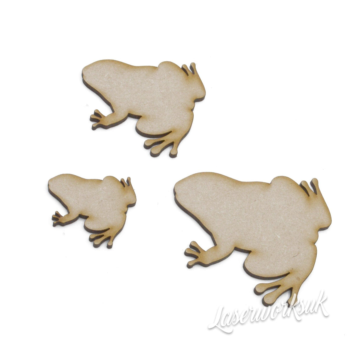 MDF Frog - Toad Craft Shapes - LaserworksUK
