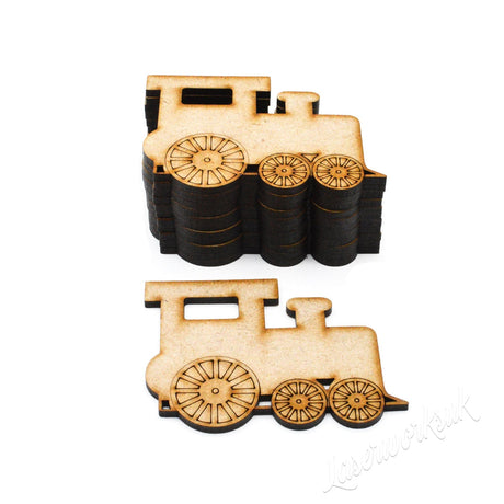 MDF Train Locomotive Model Craft Shapes - LaserworksUK