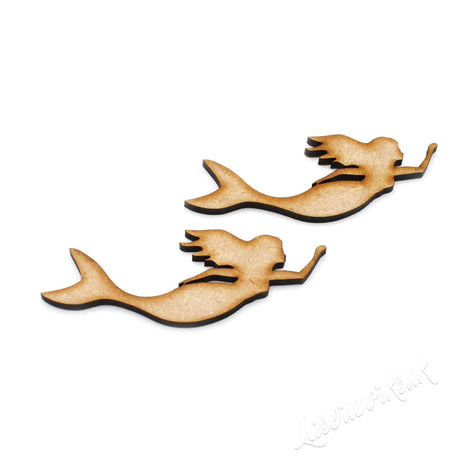 Mermaid Wooden MDF Blank Craft Shapes - LaserworksUK