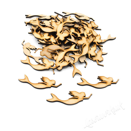 Mermaid Wooden MDF Blank Craft Shapes - LaserworksUK