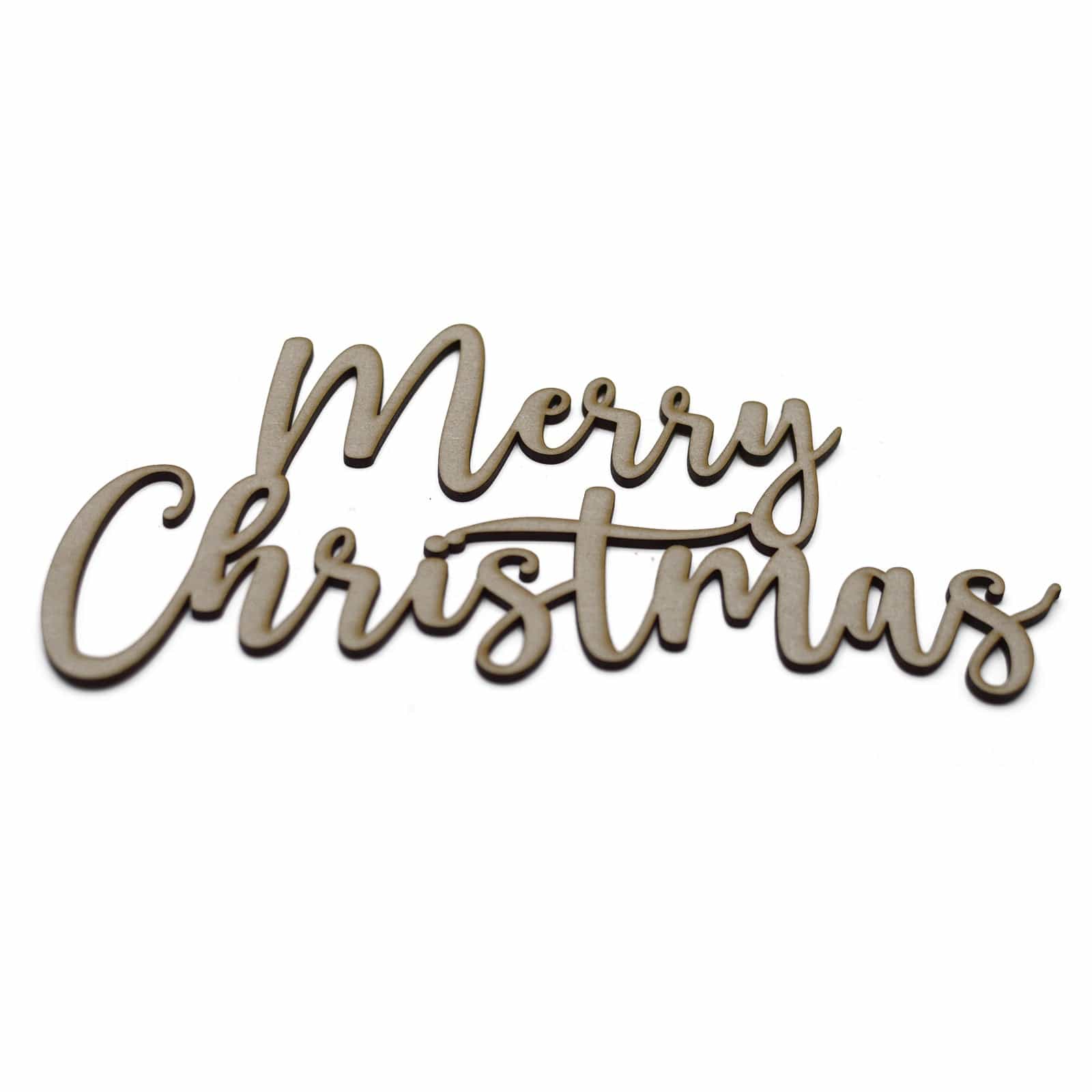 Merry Christmas Sign - Craft Plaque - LaserworksUK