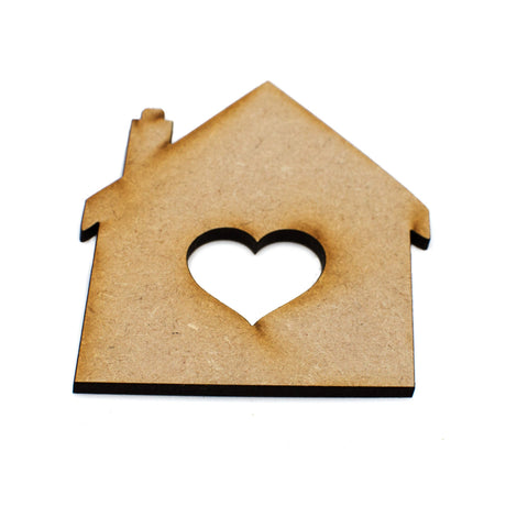 New Home - MDF House - Craft Shapes - LaserworksUK