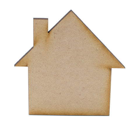 New Home - MDF House - Craft Shapes - LaserworksUK