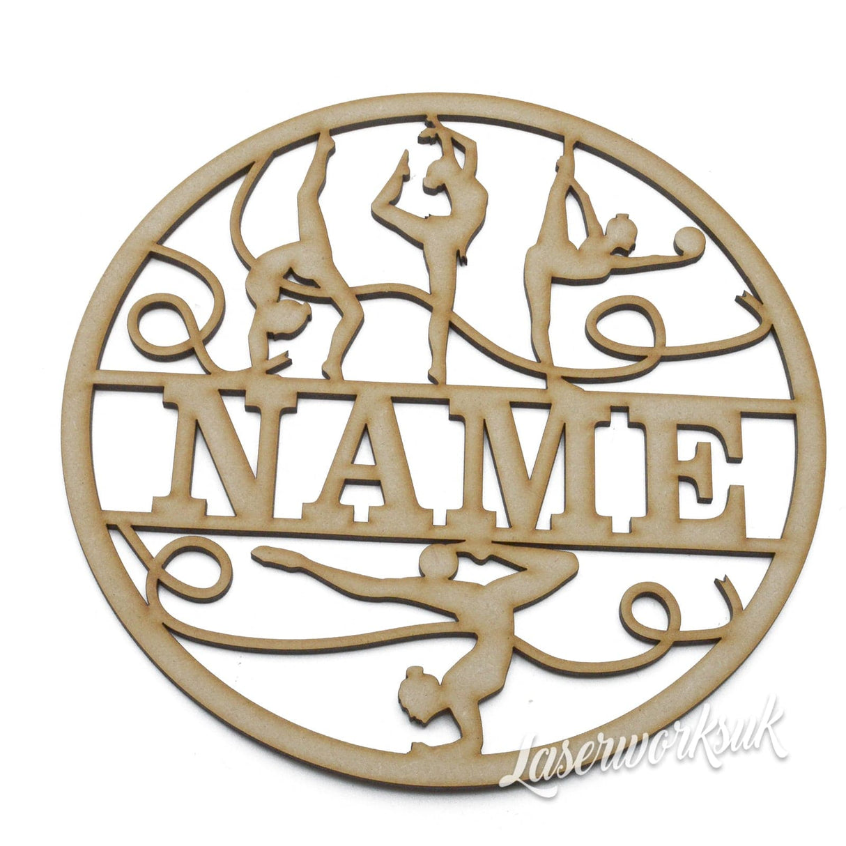 Personalised 3D Gymnastic Layered Sign - LaserworksUK