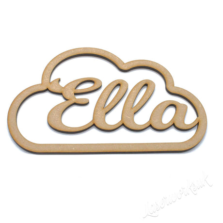Personalised Cloud Outline Shapes - LaserworksUK