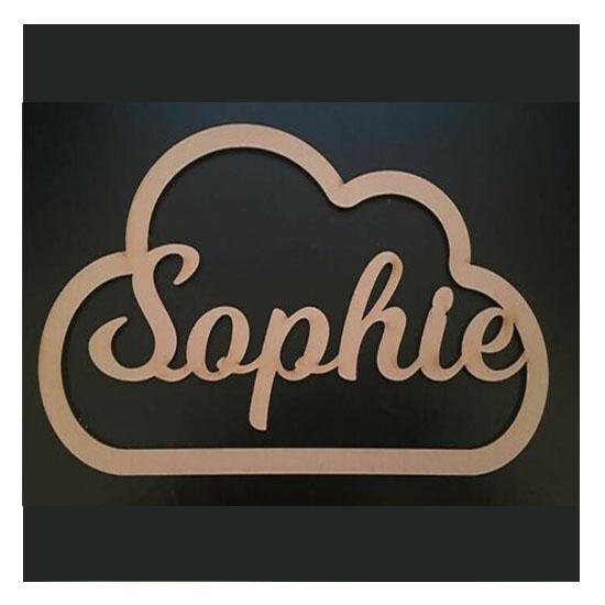 Personalised Cloud Outline Shapes - LaserworksUK
