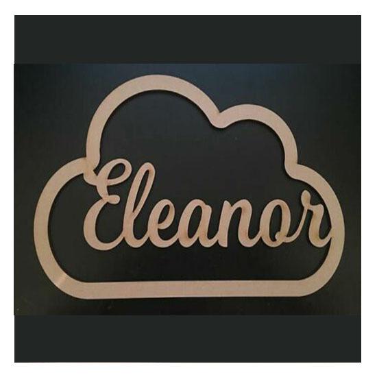 Personalised Cloud Outline Shapes - LaserworksUK