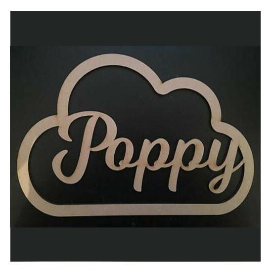 Personalised Cloud Outline Shapes - LaserworksUK