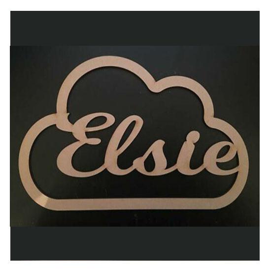 Personalised Cloud Outline Shapes - LaserworksUK