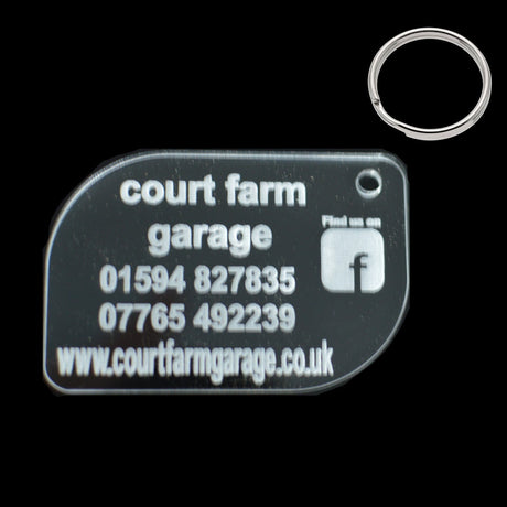 Personalised Engraved - Laser Cut Acrylic Keyrings - LaserworksUK