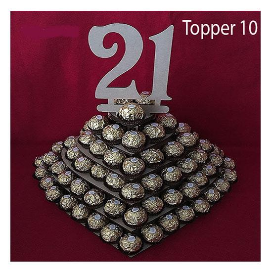 Personalised Ferrero Rocher Heart Wedding Display Stand - LaserworksUK