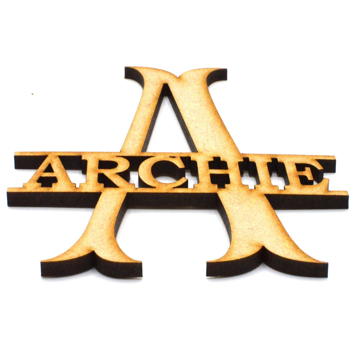 Personalised Fish Tail Monogram Letters - LaserworksUK