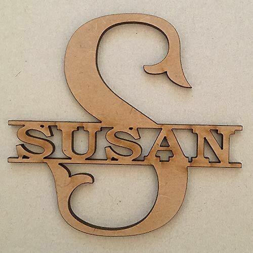 Personalised Fish Tail Monogram Letters - LaserworksUK