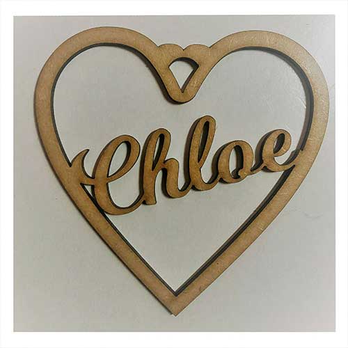 Personalised Heart Shapes | Mother's Day - LaserworksUK