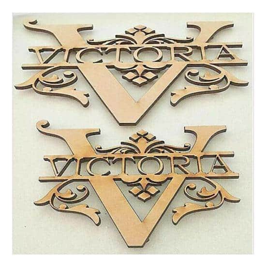 Personalised Monogram Words & Letters - LaserworksUK