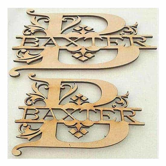 Personalised Monogram Words & Letters - LaserworksUK