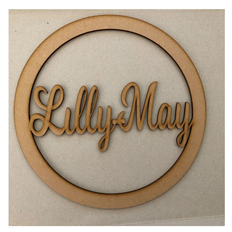 Personalised Names - Dream Catcher Rings, Mobile Hoop Shapes - LaserworksUK