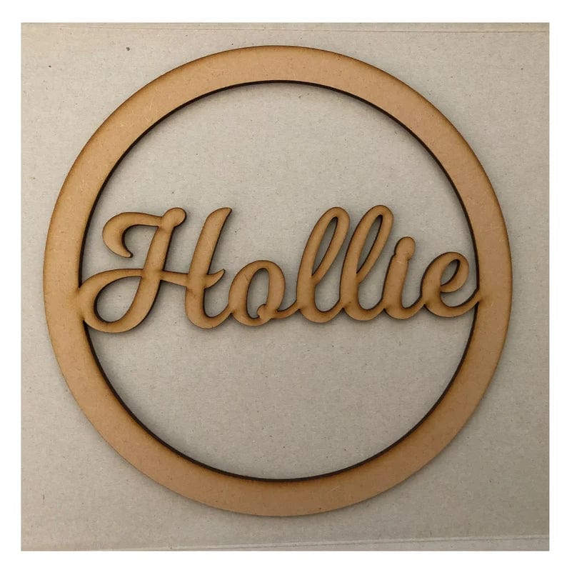 Personalised Names - Dream Catcher Rings, Mobile Hoop Shapes - LaserworksUK