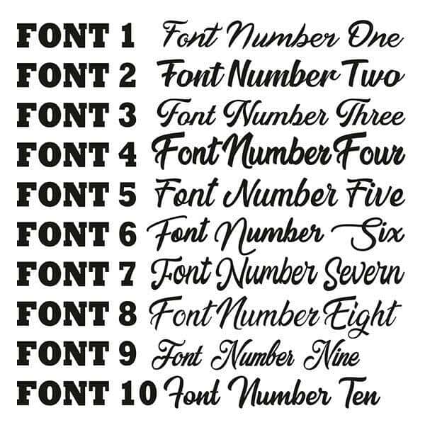 Personalised Script Names, Letters, Words - LaserworksUK