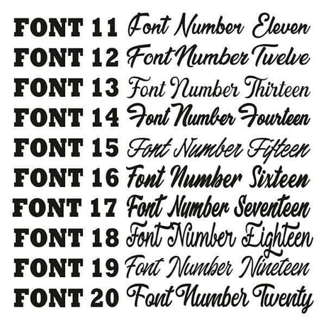Personalised Script Names, Letters, Words - LaserworksUK