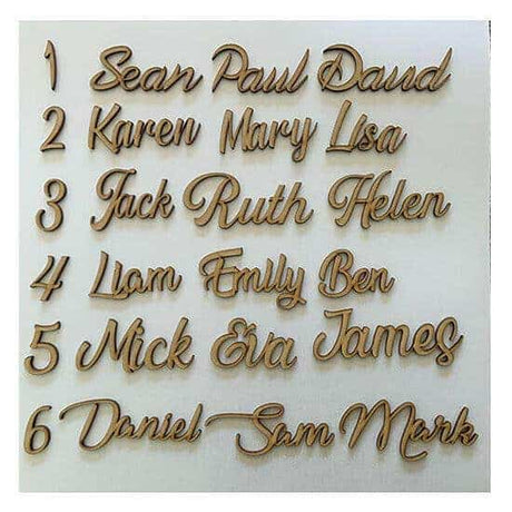 Personalised Script Names, Letters, Words - LaserworksUK