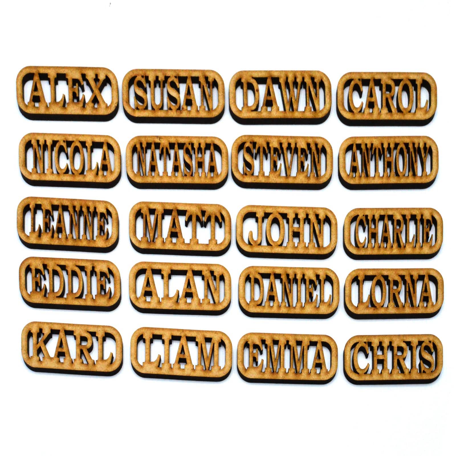 Personalised Wooden Keyring - Laser cut Key Chains - LaserworksUK