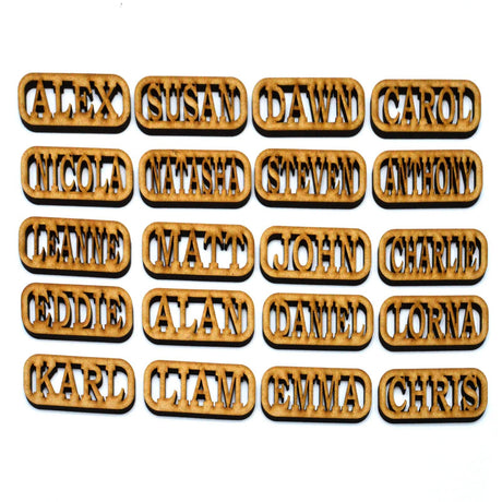 Personalised Wooden Keyring - Laser cut Key Chains - LaserworksUK