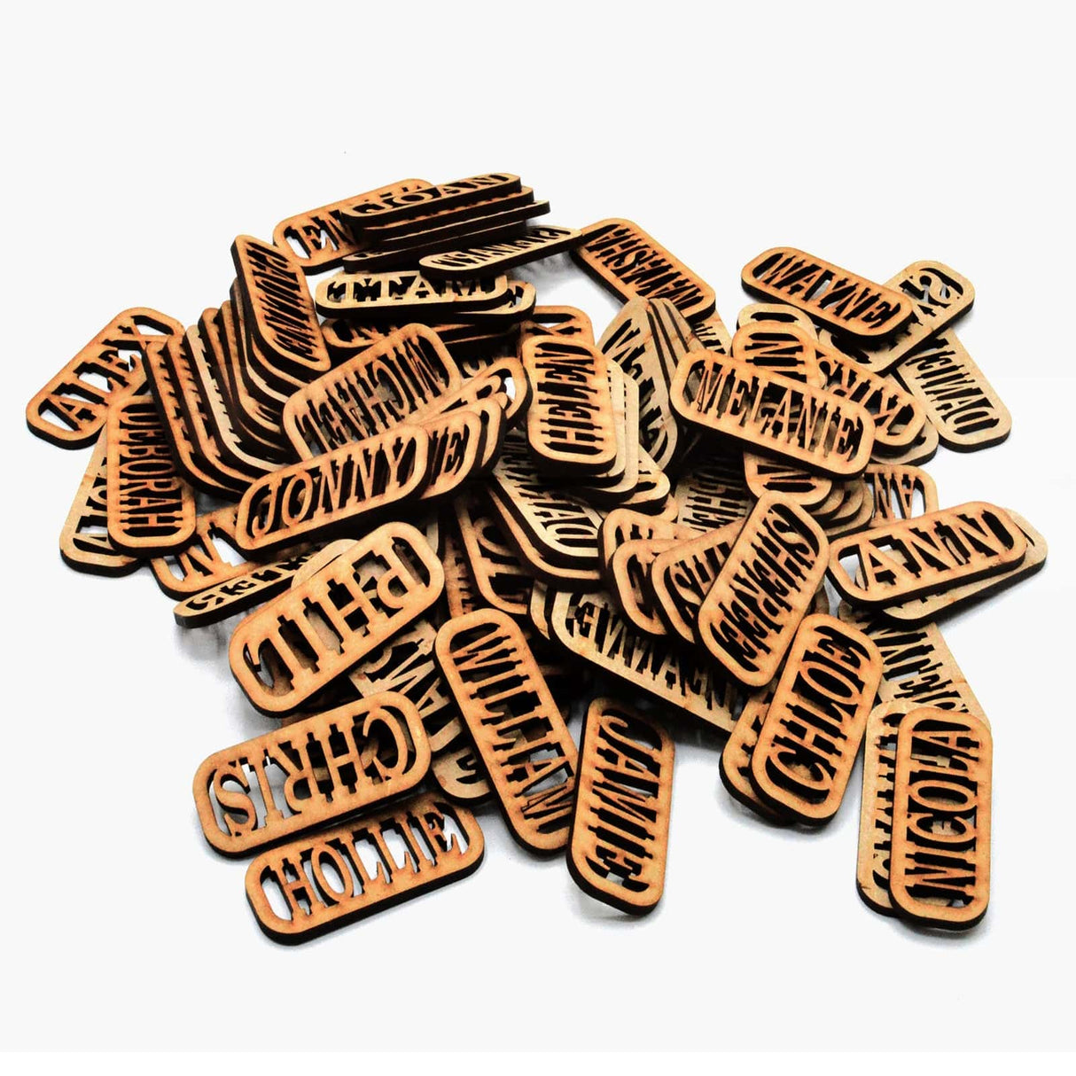 Personalised Wooden Keyring - Laser cut Key Chains - LaserworksUK