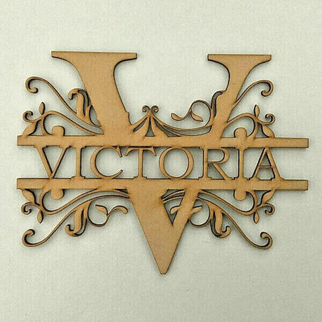 Personalised Wooden Monogram Letters - LaserworksUK