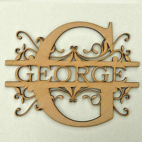 Personalised Wooden Monogram Letters - LaserworksUK