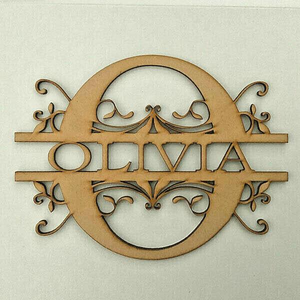 Personalised Wooden Monogram Letters - LaserworksUK