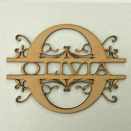 Personalised Wooden Monogram Letters - LaserworksUK
