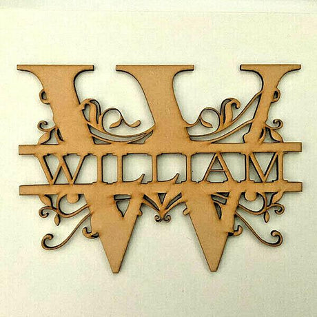 Personalised Wooden Monogram Letters - LaserworksUK
