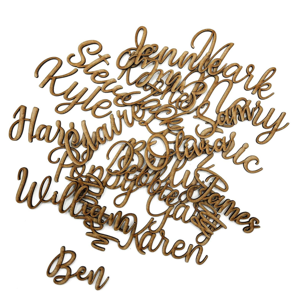 Personalised Wooden Words - Wood Name Cutout - LaserworksUK