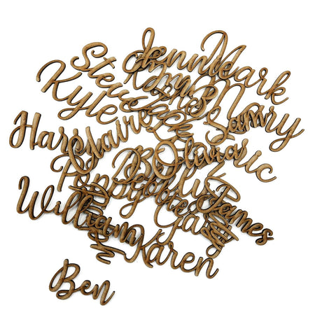Personalised Wooden Words - Wood Name Cutout - LaserworksUK